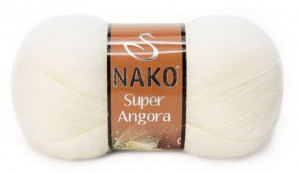 Fir de tricotat sau crosetat - Fire tip mohair acril NAKO SUPER ANGORA CREAM 23403