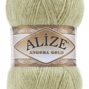 Fir de tricotat sau crosetat - Fire tip mohair din acril Alize Angora Gold Vernil 267