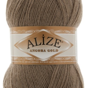 Fir de tricotat sau crosetat - Fire tip mohair din acril Alize Angora Gold Bej 991