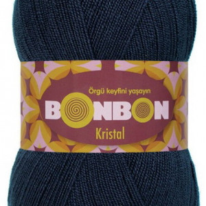Fir de tricotat sau crosetat - Fire tip mohair din acril BONBON KRISTAL bleomarin 98207