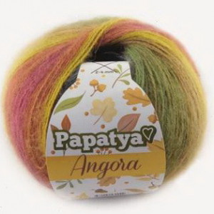 Fir de tricotat sau crosetat - Fire tip mohair din acril Kamgarn Papatya Angora degrade 43
