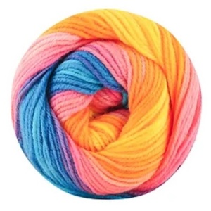 Fir de tricotat sau crosetat - Fire tip mohair din acril Kamgarn Papatya Batik Vibrant 06 - Img 2