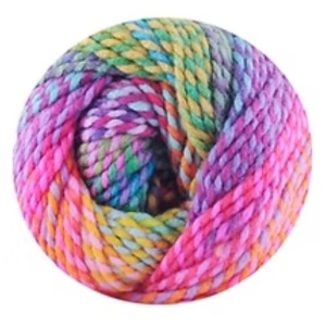 Fir de tricotat sau crosetat - Fire tip mohair din acril Kamgarn Papatya Confetti degrade 06 - Img 2