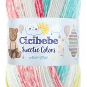 Fir de tricotat sau crosetat - Fire tip mohair din acril Kamgarn Cicibebe Sweetie Colors degrade 103