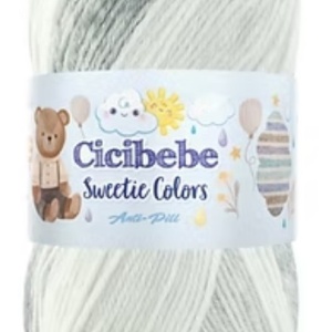 Fir de tricotat sau crosetat - Fire tip mohair din acril Kamgarn Cicibebe Sweetie Colors degrade 108