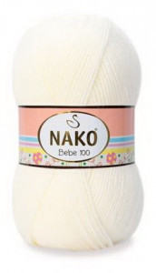 Fir de tricotat sau crosetat - Fire tip mohair din acril Nako Baby CREAM 99064