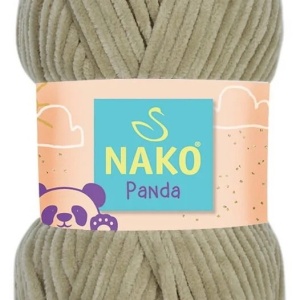 Fir de tricotat sau crosetat - Fire tip mohair din acril NAKO PANDA BEJ 13955