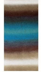 Fir de tricotat sau crosetat - Fire tip mohair din acril premium Nako VALS DEGRADE 86844 - Img 2
