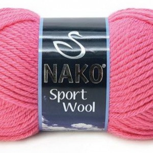Fir de tricotat sau crosetat - Fire tip mohair din acril si lana Nako Sport Wool roz 1174