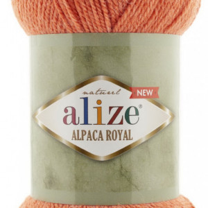 Fir de tricotat sau crosetat - Fire tip mohair din alpaca 15%, lana 30%, acril 55% Alize Alpaca Royal New PORTOCALIU 692