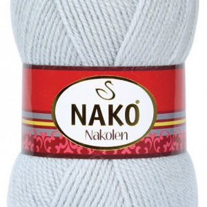 Fir de tricotat sau crosetat - Fire tip mohair din lana 50% si acril 50% Nakolen GRI 6671