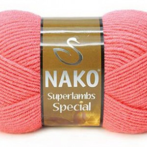 Fir de tricotat sau crosetat - Fire tip mohair din lana 50% si acril 50% Nako Superlambs Special ROZ 10313