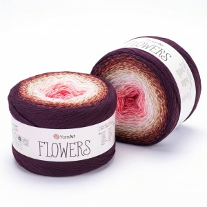 Fir de tricotat sau crosetat - Fire YARNART FLOWERS COD 319