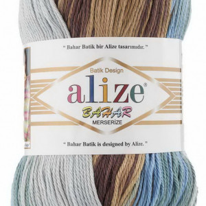 Fir de tricotat sau crosetat - Fir BUMBAC 100% ALIZE BAHAR BATIK 4148