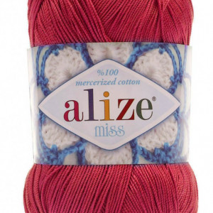 Fir de tricotat sau crosetat - Fir BUMBAC 100% ALIZE MISS ROZ 366