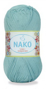 Fir de tricotat sau crosetat - Fir BUMBAC 100% NAKO SOLARE AMIGURUMI AZUR 11629