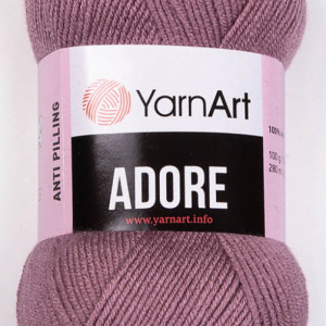 Fir de tricotat sau crosetat - Fire acril anti pilling YARNART ADORE COD 344