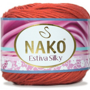 Fir de tricotat sau crosetat - Fire amestec Bumbac + Bambus NAKO ESTIVA SILKY 10450