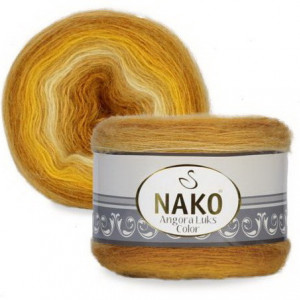 Fir de tricotat sau crosetat - Fire tip mohair acril NAKO ANGORA LUKS COLOR 82363