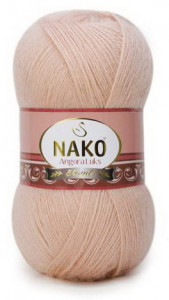 Fir de tricotat sau crosetat - Fire tip mohair acril NAKO ANGORA LUKS BEJ 10722