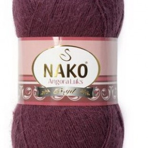 Fir de tricotat sau crosetat - Fire tip mohair acril NAKO ANGORA LUKS MOV 11597