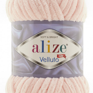 Fir de tricotat sau crosetat - Fire tip mohair din acril ALIZE VELLUTO ROZ 340