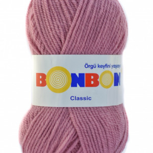 Fir de tricotat sau crosetat - Fire tip mohair din acril BONBON CLASIC ROZ 98224