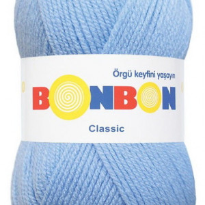 Fir de tricotat sau crosetat - Fire tip mohair din acril BONBON CLASIC BLEO 98328
