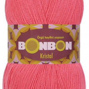 Fir de tricotat sau crosetat - Fire tip mohair din acril BONBON KRISTAL ROZ 98230