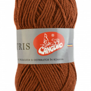 Fir de tricotat sau crosetat - Fire tip mohair din acril CANGURO - TRIS MARO 320