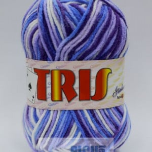 Fir de tricotat sau crosetat - Fire tip mohair din acril CANGURO - TRIS IMPRIMAT DEGRADE 352