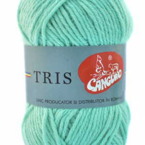 Fir de tricotat sau crosetat - Fire tip mohair din acril CANGURO - TRIS BLEO 386