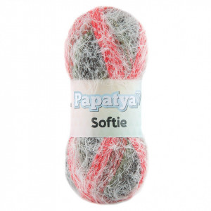 Fir de tricotat sau crosetat - Fire tip mohair din acril Kamgarn Papatya Softie Degrade 711