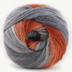 Fir de tricotat sau crosetat - Fire tip mohair din acril Kamgarn Papatya Batik degrade 44 - Img 2
