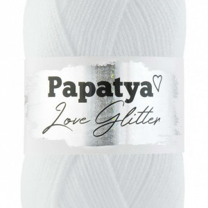 Fir de tricotat sau crosetat - Fire tip mohair din acril Kamgarn Papatya Love Glitter COD 1000