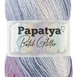 Fir de tricotat sau crosetat - Fire tip mohair din acril Kamgarn Papatya Batik Glitter degrade 02
