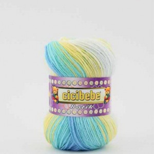 Fir de tricotat sau crosetat - Fire tip mohair din acril Kamgarn Cicibebe Batik degrade 08