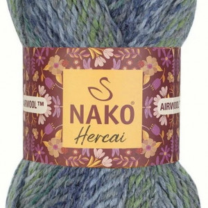 Fir de tricotat sau crosetat - Fire tip mohair din acril NAKO HERCAI DEGRADE 28046
