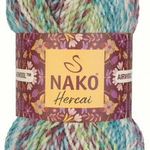 Fir de tricotat sau crosetat - Fire tip mohair din acril NAKO HERCAI DEGRADE 76037