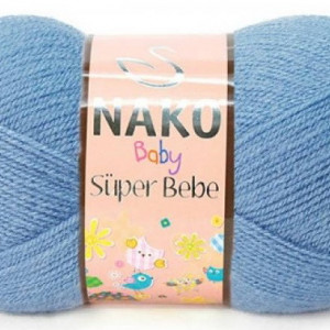 Fir de tricotat sau crosetat - Fire tip mohair din acril Nako SUPER BEBE BLEO 2488