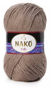Fir de tricotat sau crosetat - Fire tip mohair din acril premium Nako VALS GRI 2000
