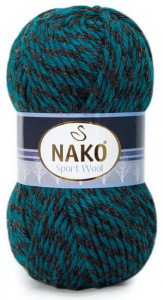 Fir de tricotat sau crosetat - Fire tip mohair din acril si lana Nako Sport Wool DEGRADE 21341