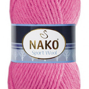 Fir de tricotat sau crosetat - Fire tip mohair din acril si lana Nako Sport Wool ROZ 4211
