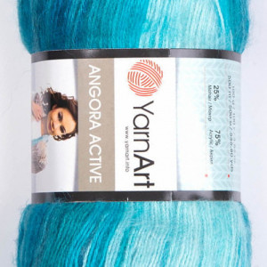 Fir de tricotat sau crosetat - Fire tip mohair din acril Yarnart Angora Active degrade 845