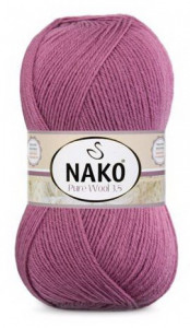 Fir de tricotat sau crosetat - Fire tip mohair din lana 100% Nako PURE WOOL 3,5 ROZ 569