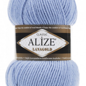 Fir de tricotat sau crosetat - Fire tip mohair din lana 49% si acril 51% Alize Lanagold Bleo 40