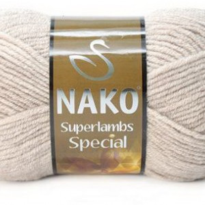Fir de tricotat sau crosetat - Fire tip mohair din lana 50% si acril 50% Nako Superlambs Special gri 2167