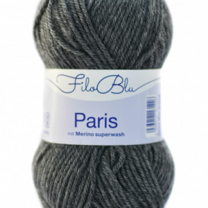 Fir de tricotat sau crosetat - Fire tip mohair din poliester Filo Blu - PARIS - 07 - GRI
