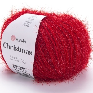 Fir de tricotat sau crosetat - Fire YARNART CHRISMAS ROSU COD 11