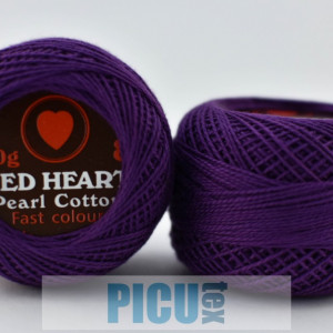 Cotton perle RED HEART cod 0101 - Img 2